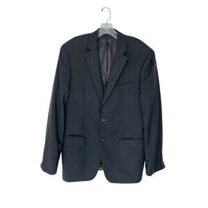 John Varvatos Black Business Office Preppy Academia Blazer Sports Jacket Size 40
